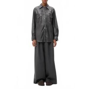 NEW TWP leather dutton shirt in urban chic